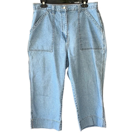 bill blass Denim - bill blass Light Blue Cropped Jeans